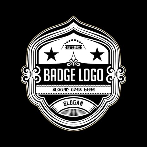 Premium Vector | Badge logo