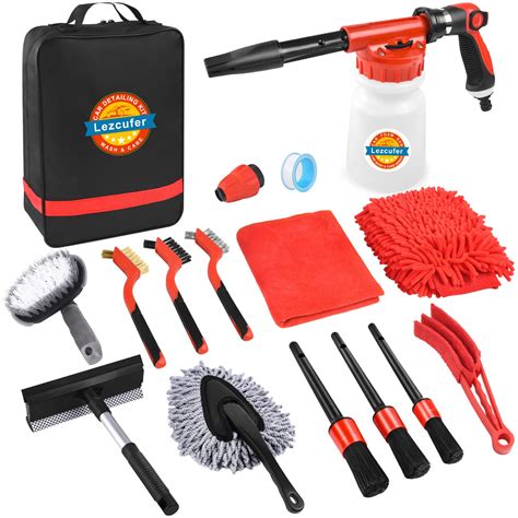 Buy Lezcufer Car Wash Kit with Foam , Car Cleaning Kit with Car Foam ...