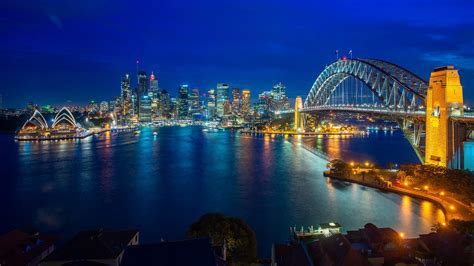 Sydney Harbour Bridge at night - backiee