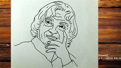 APJ ABDUL KALAM DRAWING ||HOW TO DRAW APJ ABDUL KALAM EASY - YouTube