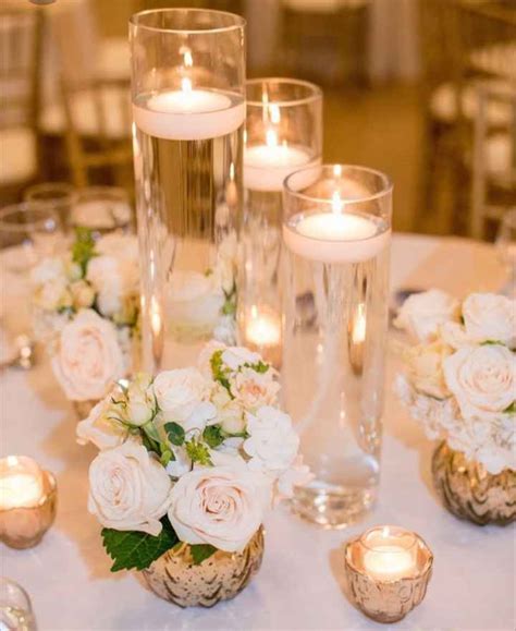 20 Floating Candle Flower Wedding Centerpiece Ideas R&R Amazing Wedding ...