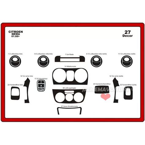 Trims dashboard FIAT Fiorino 27 parts