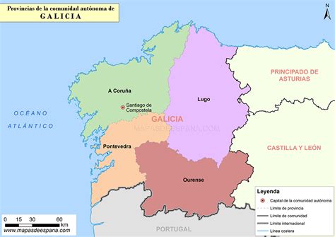 Puntuación Mm Expansión comunidad de galicia mapa castillo Sombreado ...