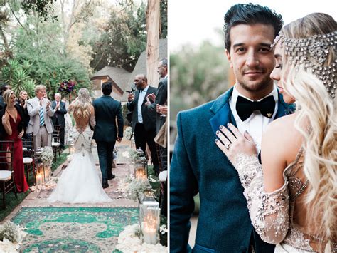 DWTS Mark Ballas + BC Jean's Bold, Bohemian-Inspired Wedding | Green Wedding Shoes | Weddings ...