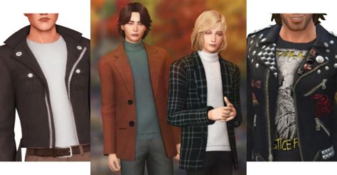 25+ Sims 4 Male CC Jackets You Should Add To Your Game