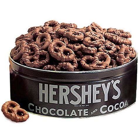 Hershey's Collection Milk Chocolate Covered Pretzels Tin - http://mygourmetgifts.com/hersheys ...