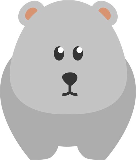 White polar bear, illustration, vector, on a white background. 13562144 Vector Art at Vecteezy