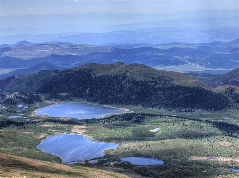 Lakes in the landscape at Pikes Peak, Colorado image - Free stock photo ...