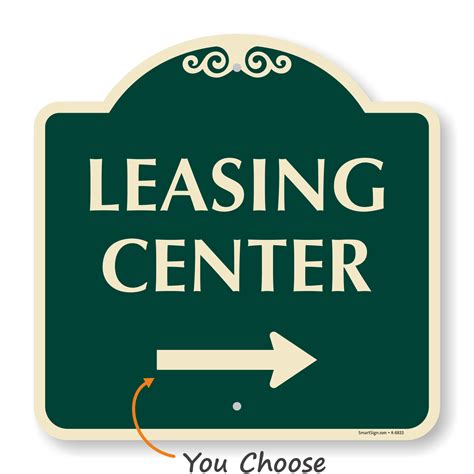 Designer Leasing Office Signs | Leasing Center Signs