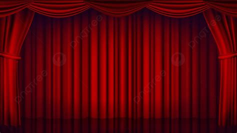 Red Theater Curtain Vector Background, Decoration, Drama, Pale Background Image And Wallpaper ...