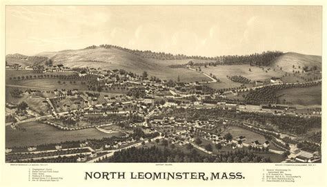 Historic Map - North Leominster, MA - 1887 | World Maps Online