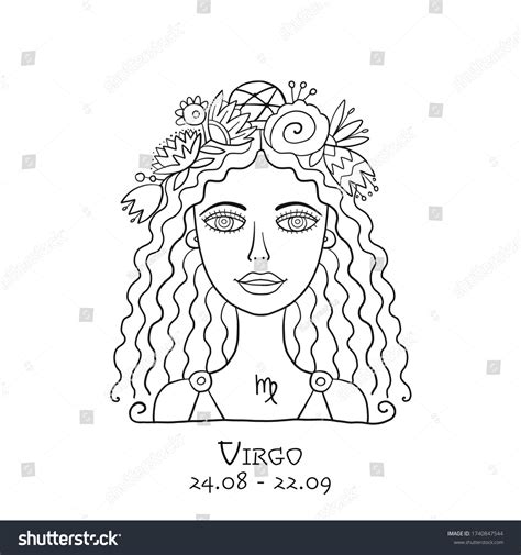 Illustration Virgo Zodiac Sign Element Earth Stock Vector (Royalty Free) 1740847544 | Shutterstock