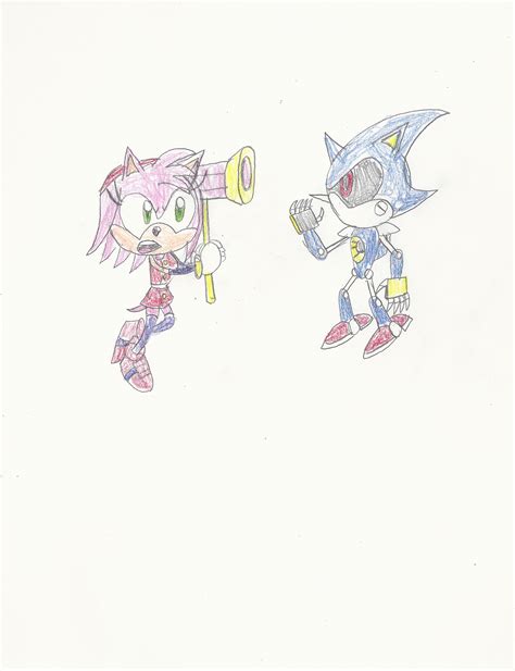 Amy Rose VS Metal Sonic by mastergamer20 on DeviantArt