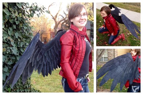 Black Cosplay Wings by ThePinkPoudo on DeviantArt