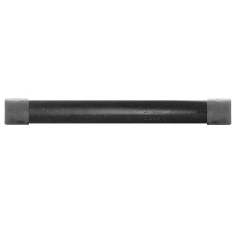 1/2 in. x 120 in. Black Steel 10 ft. Sch. 40 Pipe-314 12X120 - The Home ...