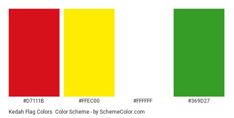 Kedah Flag Colors Color Scheme » Flags » SchemeColor.com