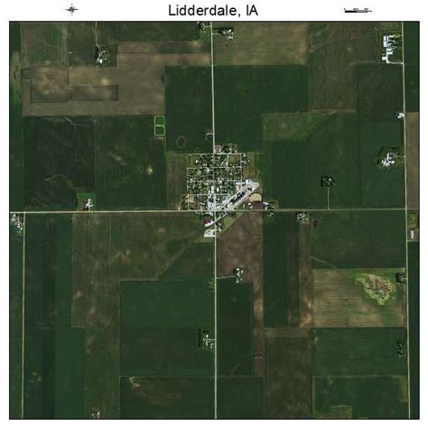 Aerial Photography Map of Lidderdale, IA Iowa