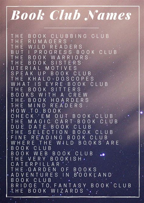 50+ Puntastic And Fun Book Club Names | Book Riot | Book club names, Book club books, Kids book club