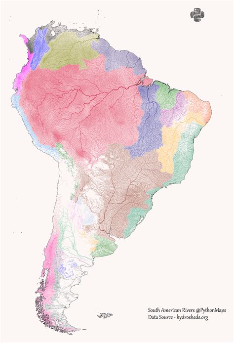 Mapping The World's River Basins By Continent - The News Intel