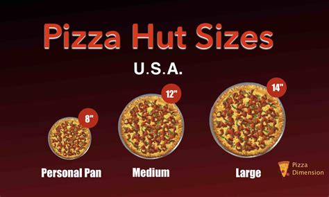 Pizza Sizes and Crusts Comparisons of Big Chain Pizza