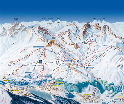 BERGFEX: Piste map Corviglia / St. Moritz - Panoramic map Corviglia ...