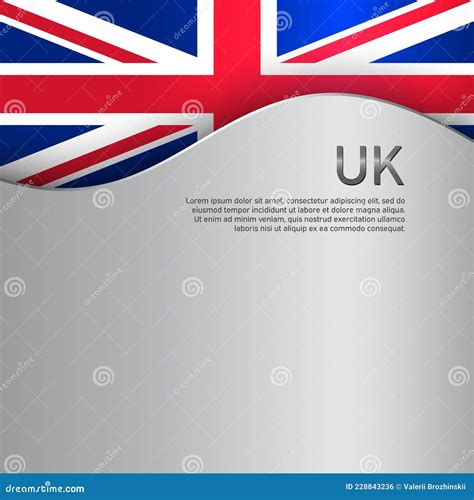 Great Britain Flag on a Metal Background. UK Flag Pattern in Cut Paper ...