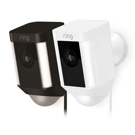 Ring Spotlight Cam Wired: Plugged-in HD security camera with built-in spotlights -Black ...