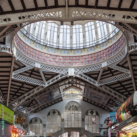 Interior Spaces, People and Architecture of the Mercado Central, the principal Food Market in ...