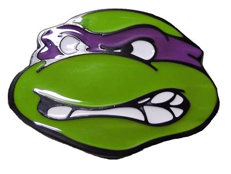 Teenage Mutant Ninja Turtles Donatello Purple Mask Metal/Enamel Belt Buckle - Walmart.com