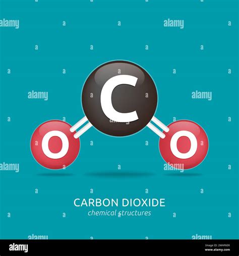 Carbon dioxide formula, chemical structures vector illustration Stock ...