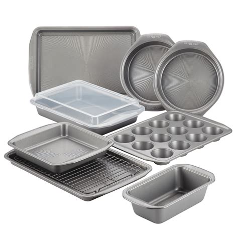 Circulon Nonstick Bakeware Set with Nonstick Bread Pan, Cookie Sheet ...