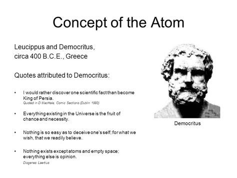 Leucippus And Democritus Atomic Theory