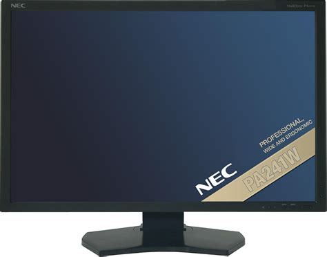 NEC MultiSync PA241W 24 inch LCD TFT Monitor (1000:1, 360 cd/m, 1920 x 1200, 8ms, DVI-D (Black ...