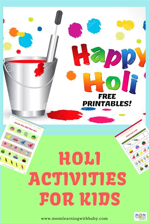 Holi Activities for Kids – FREE Printables – Mom Learning With Baby