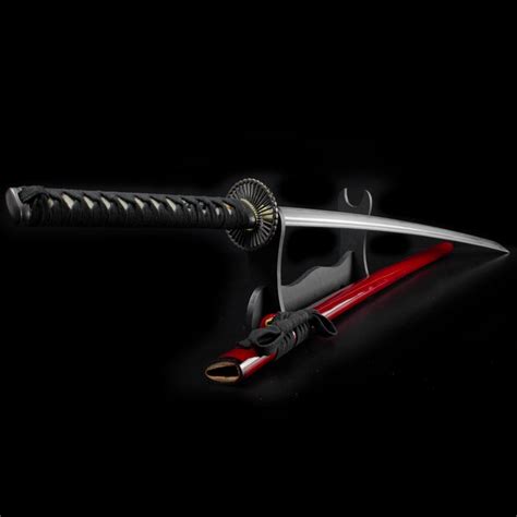 Red Handmade Samurai Sword - Hand-Forged Genuine Katana - Authentic Samurai Swords | KarateMart.com