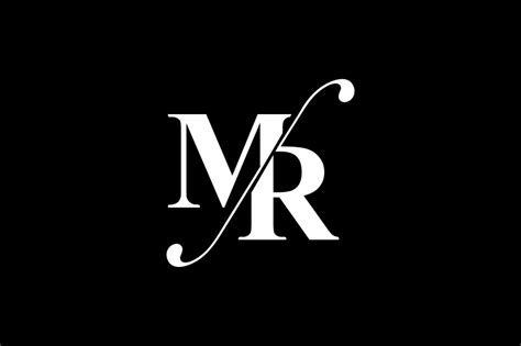 MR Monogram Logo design By Vectorseller | TheHungryJPEG.com