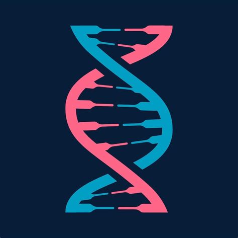 Premium Vector | Helix gene dna structure vector genetic code icon