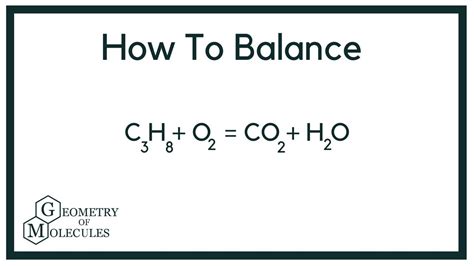 How to Balance C3H8 + O2 = CO2 + H2O (Propane Combustion Reaction) - YouTube