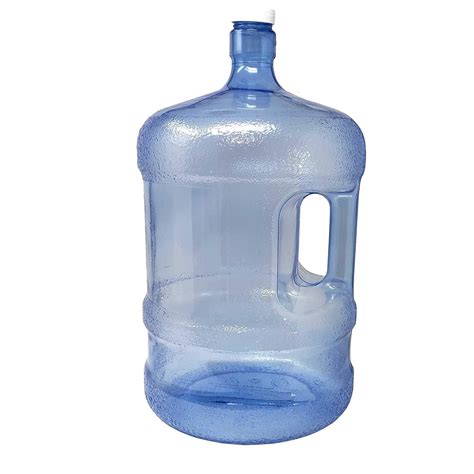 LavoHome BPA-Free Reusable Plastic Water Bottle 5 Gallon Jug Container with 48 mm Screw Cap ...