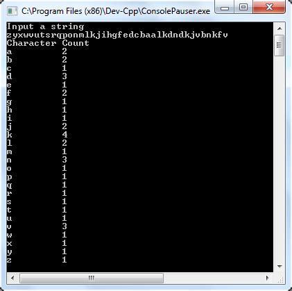 C program to find the frequency of characters in a string | Programming ...
