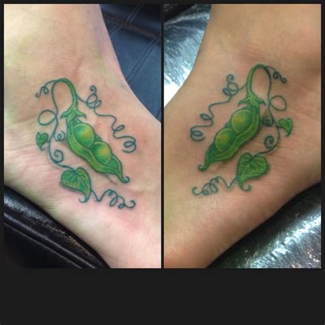 Friend Tattoos - Two Peas in a Pod matching tattoos - TattooViral.com ...