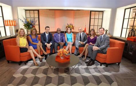 Today Show cast on orange sofa on new set September 2013 See more on the blog www ...