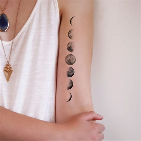 34 best Full Moon Cycle Tattoo images on Pinterest | Moon cycle tattoo ...