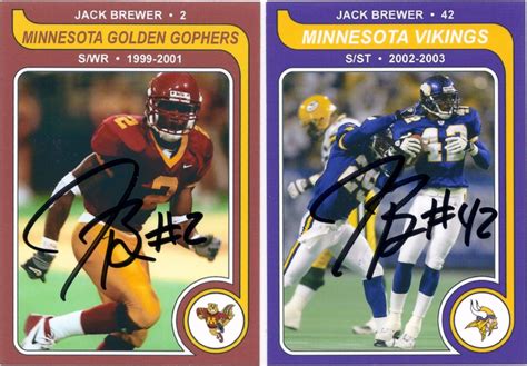 Minnesota Sports Autograph Project: JACK BREWER