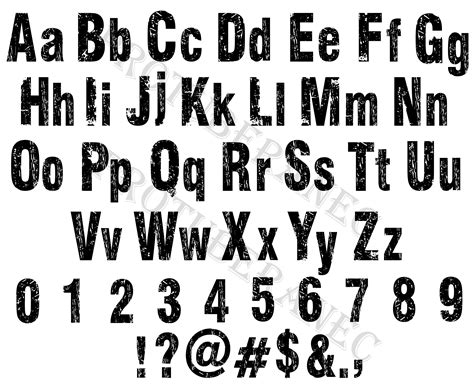 Distressed Font Monogram Font Grunge Font Grunge Vintage Font | Etsy