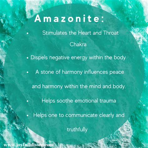 Amazonite Healing Properties › JoyfulBliss Co.