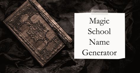 Magic School Name Online: Magic School Name Randomizer