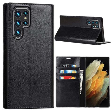 Samsung Galaxy S22 Ultra 5G Wallet Leather Case with Kickstand