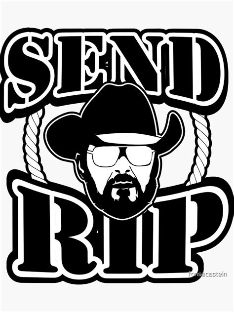 "Rip Wheeler Tribute" Sticker for Sale by fonsecastein | Redbubble