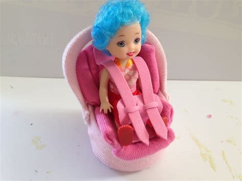 How To Make A Barbie Doll Baby Car Seat